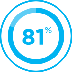 Icon of 81 percent