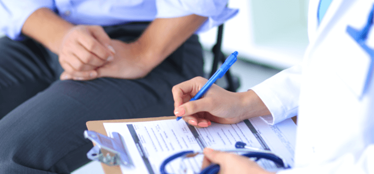 Image of a hand with a ring and text on the image saying – MYELOPROLIFERATIVE NEOPLASMS LANDMARK SURVEY