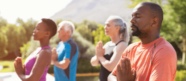 Image Grandparent with two children sitting with them