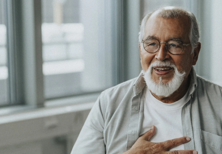 Image of male patient smiling